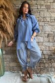 Larc Poet Blouse Denim